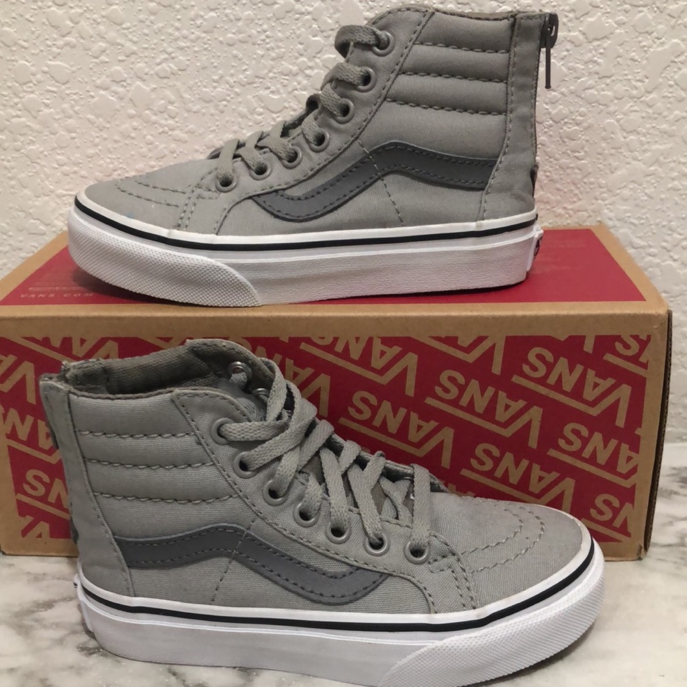 Vans gray high top sneakers